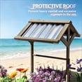 thumbnail image 6 of S-HOME Outdoor Planter Box in Classic Brown Wood Finish, Ideal for Garden Bed and Flower Planting Projects, 6 of 8
