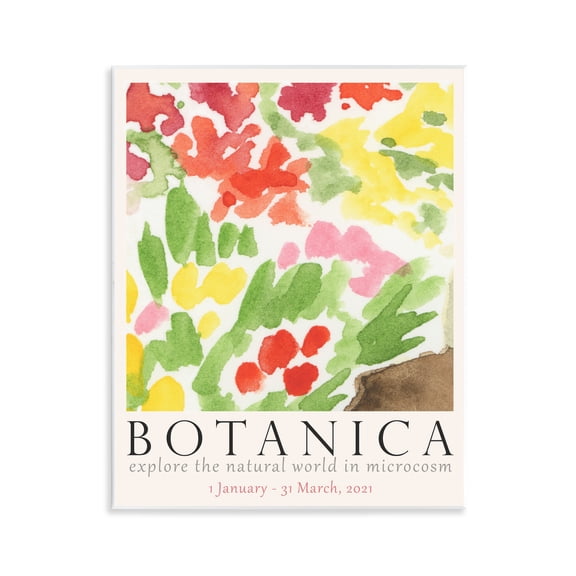 Stupell Industries Botanica Floral Museum Plants & Flowers Painting Unframed Art Print Wall Art, 11 x 14