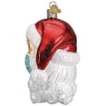 thumbnail image 2 of Papá Noel navideño con mascarilla de vidrio soplado 2021 Adornos navideños únicos para decoraciones de árboles de Navidad. Afortunado Sencillez, 2 of 5