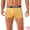 Yellow, variant on DARING DIVA Men's Lightweight Short Leg Stretch Boxer Briefs 28 Black