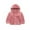 Pink, variant on Edvintorg Children's Fleece Hooded Wool Coat Boys Girls Solid Color Casual Warm Jackets 5-14 Years Kids Teenage Cotton Children Outerwear with Zipper