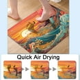 thumbnail image 4 of Bath Mat Rug,Ocean in the sunset linear Non Slip Quick Dry Super Absorbent Thin Bathroom Rugs Fit Under Door-Easy to clean Bathroom Floor Mats-Shower Rug for Shower Sink Bathtub(17" x 27.5"In), 4 of 6