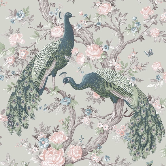 Laura Ashley Belvedere Sage Green Wallpaper