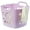 Small Purple, variant on Flexible Plastic Laundry Basket - Square Storage Hamper with Side Handles for Easy Carrying - Versatile Organizer for Laundry, and Household Storage, 28 Litter White