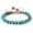 FD9310, variant on Natural Turquoise Hollow Bead Fashion Single Circle Hand-woven Bracelet