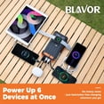 thumbnail image 2 of Solar Power Bank 20000mAh Built-in Cables, Wireless Charger for Watch, 20W Fast Charging Battery Pack with USB C, Flashlight, iPhone, iPad, iWatch,, 2 of 5