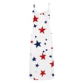 thumbnail image 4 of Erwazi Women's 4th of July Print Maxi Dresses Sleeveless Spaghetti Strap V Neck Casual Dress, 4 of 8
