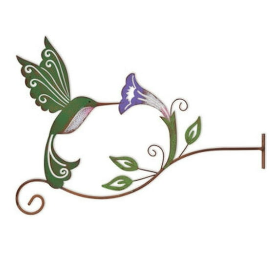 Sunset Vista Designs 416534 - 15.5" Green Hummingbird Fence Post Dcor