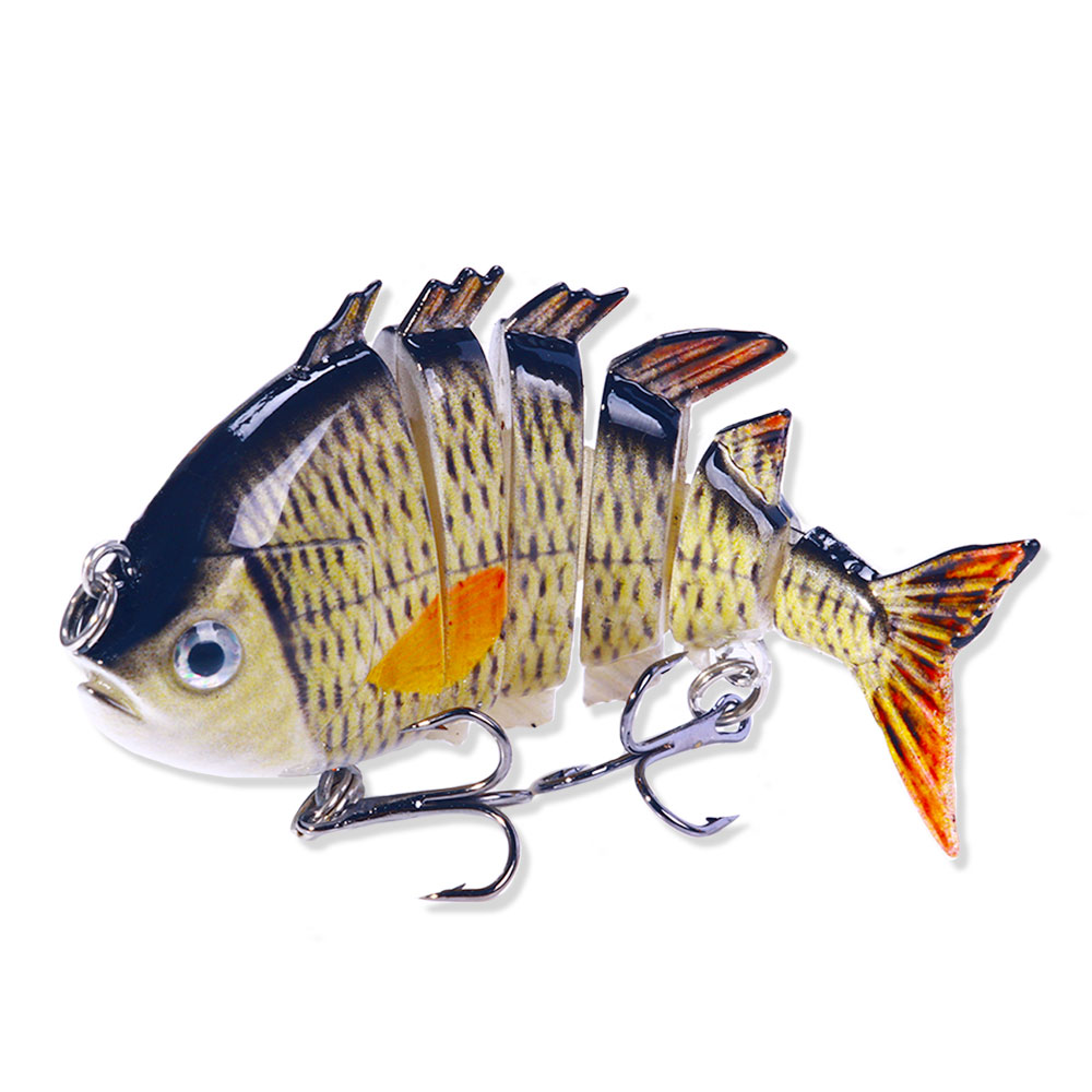 HENGJIA Fishing Lures Multi Jointed Fish Fishing Kits Slow Sinking Lifelike Swimbait Freshwater and Saltwater for Trout Bass Lures,8pcs