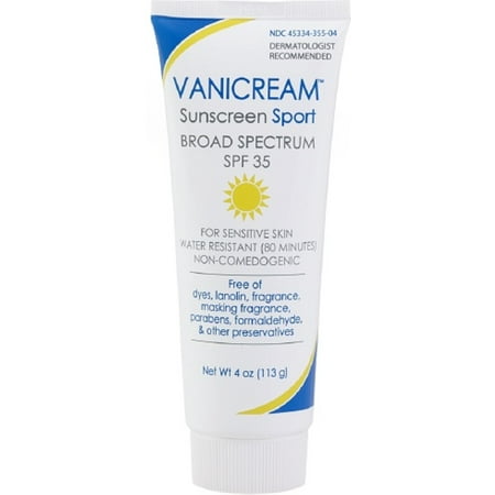 Vanicream Sunscreen Sport, SPF 35 4 oz (Pack of 3)