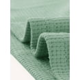 thumbnail image 5 of INSPIRE CHIC Women's Waffle Knit Nightshirt Long Sleeve Button Down Sleepshirts Nightgown with Pockets L Green, 5 of 6