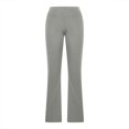 thumbnail image 5 of Women Flare Leggings Crossover Yoga Pants Tummy Control High Waisted Wide Leg Pants Petite Stretchy Casual Sweatpants, 5 of 6