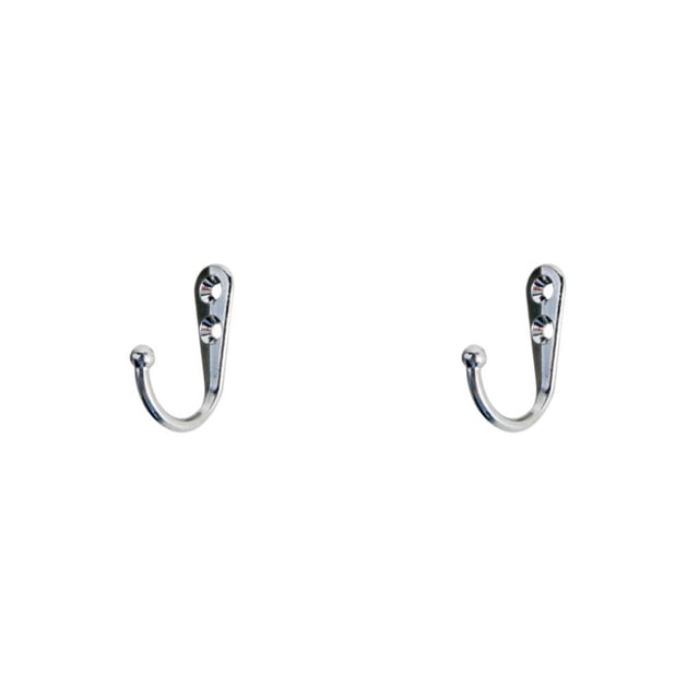 Inteprter Colgador de montaje en pared para el hogar, tamaño pequeño, accesorio de organización, aleación de Zinc, toalla, ropa, sombrero, gancho de Tipo 1 2piezas Inteprter CBP448608