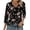 29#Multicolor, variant on Hxlamzoo Women's 3/4 Length Sleeve V-Neck Print Shirt with Raglan Sleeve, Chic Style