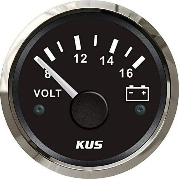 Pactrade Marine Kus Boat Voltmeter Gauge Motor Waterproof Backlight Voltage 2"