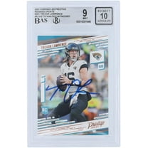 Trevor Lawrence Jacksonville Jaguars Autographed 2021 Panini Chronicles Prestige Rookies Update #201 Beckett Fanatics Witnessed Authenticated 9/10 Rookie Card - Fanatics Authentic Certified