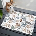 thumbnail image 4 of Summer Shells Washable Small Entryway Area Rugs 2'x3', Ocean Marine Life Starfish Coral Conch Coastal Low Pile Throw Rug Non-Slip Sturdy Edge Binding Carpet for Front Door Floor Room Entry, 4 of 9