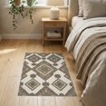 thumbnail image 3 of ODIKA Boho Interlocking Hallway Softly Worn Geometric Hallways Flower for Bedroom, Nursery, RV, Pet Friendly & Kids Safe Bedside, 3 of 7