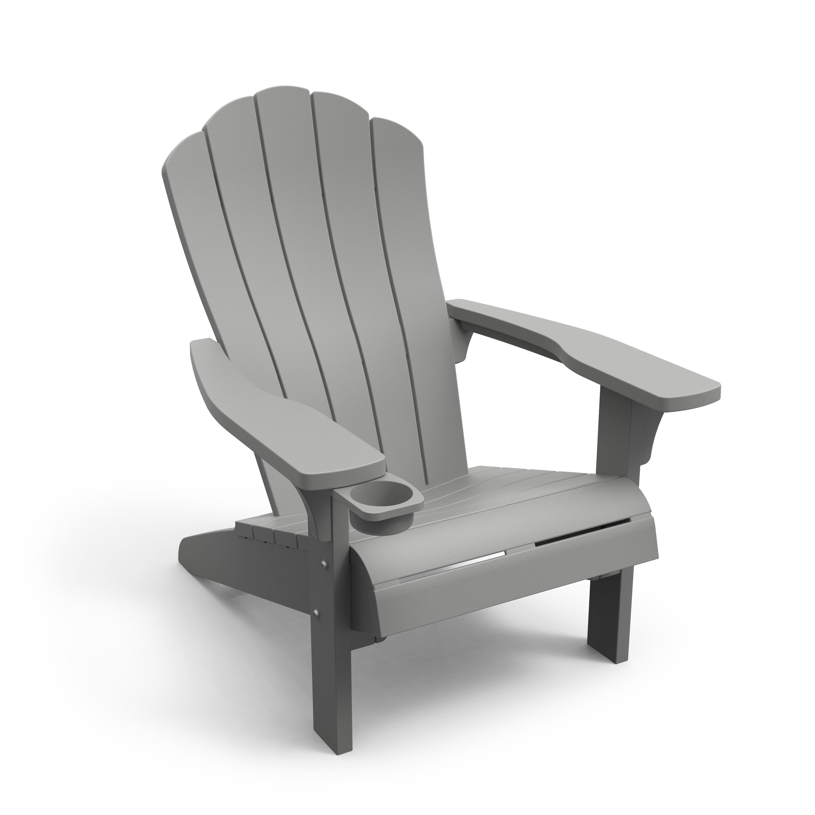 Keter Adirondack Chair, Resin Outdoor Furniture, Gray - Walmart.com