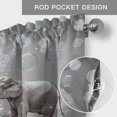 thumbnail image 6 of Gray Elephants Farmhouse Short Window Curtain Valances, Modern Vintage Elephants Blowing Bubbles Rod Pocket Kitchen Valances for Living Room Bedroom Bathroom Cafe 42" x 12", 6 of 8