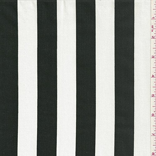 Tissu à Rayures Noir/blanc 60 Pouces un Pouce - 15 Verges en Gros par The Bolt