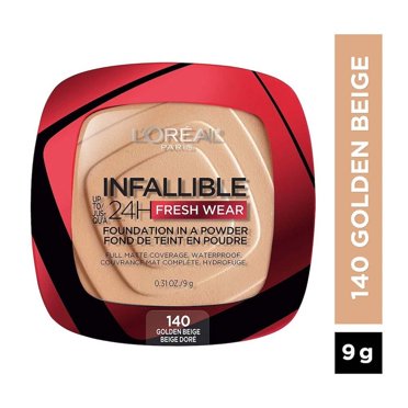 Base de maquillaje en polvo L'Oréal Infallible 24h fresh wear 140 golden beige 9 g