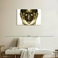 thumbnail image 2 of Elephant Stock Gold Faced Buddha Wall Art - Horizontal Canvas Wall Art - Living Room Wall Decor - Photography Wellness Canvas - White And Gold Decor - 30" x 20", 2 of 8