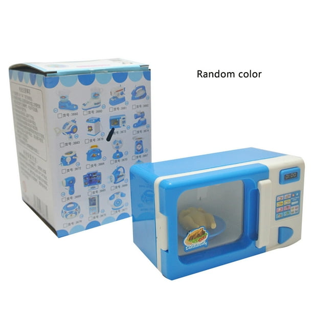 Microwave Oven Toy with Light Kitchen Simulation Role Play Cooking Toy Kids Toddlers Birthday