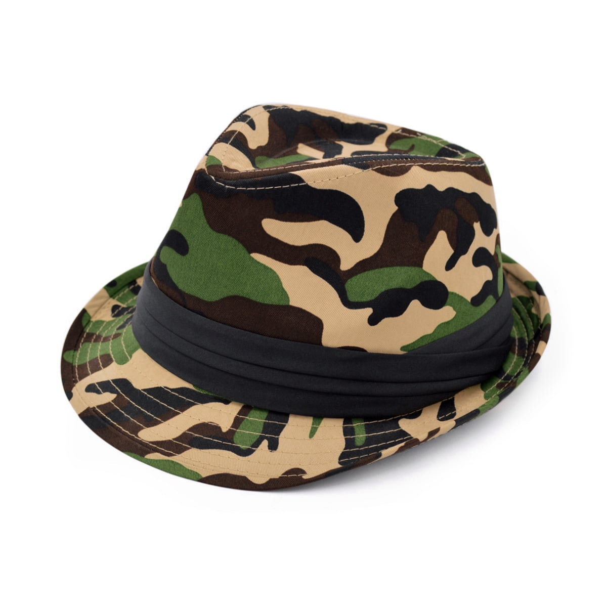 Premium Unisex Camouflage Black Band Fedora Hat Cameroon Ubuy