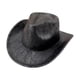 thumbnail image 1 of Sombrero de vaquero decorativo, elegante sombrero de vaquera para festivales, juegos de rol, hombres y mujeres. Negro, 1 of 9