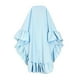 thumbnail image 5 of Odeerbi Niñas Floral Vestido Musulmán Con Hijab Ruffle Una Pieza de Vestido Islámico de Oración de Manga Larga Con Cuello Redondo de Algodón Set, 5 of 8