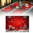 thumbnail image 2 of MOQIN Christmas Placemats 12x18 Inch Seasonal Table Mats | Winter Xmas Holiday Dining Decorations | Festive Tabletop Accessories for Home Dining Room Kitchen Table and Holiday Party Celebrations, 2 of 9