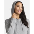 thumbnail image 4 of Time and Tru Women's and Women’s Plus Sweater Hoodie and Pants Set, Sizes XS-4X, 4 of 4