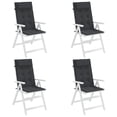 thumbnail image 4 of vidaXL Highback Chair Cushions 6 pcs Anthracite Oxford Fabric, 4 of 9