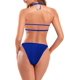 thumbnail image 2 of Bikini sólido de Dos Piezas con Aros en V y Cabestro para Mujer Joyas Azul CH Joyas Azul CH Xishao ropa, 2 of 2