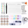 thumbnail image 3 of Nail Art Decoration Kit, Rhinestones Decoration 45Pcs Nail Art Kit  for Girls Nail Decoration Manicure for Household Household for Nail Art Beauty Salon, 3 of 8