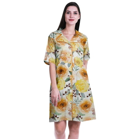 

Moomaya Maternity Summer Clothe Printed Womens Nightgowns Cotton Sleepwear-S-XXL