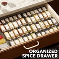 thumbnail image 5 of SpaceAid Bamboo Spice Drawer Organizer, Expandable, from 12" to 23" Wide (Need 3" Deep Drawer, Jars Not Included), Black, 5 of 7