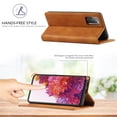 thumbnail image 4 of Compatible with Samsung S20 FE Wallet Case, PU Leather Flip Folio Case with Card Holders RFID Blocking Kickstand [Shockproof TPU Inner Shell] Phone Cover For Samsung Galaxy S20 FE, Brown, 4 of 11