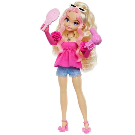Barbie Dream Besties Barbie “Malibu” Fashion Doll With 8 Makeup &Amp; Hair Themed Accessories