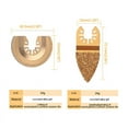 thumbnail image 2 of Innovative Universal Carbide Blades for Oscillating Tools, Expert in Stone Grinding & Tile Adhesives Removal, 6-Pack, 2 of 5