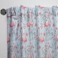 thumbnail image 3 of Designart 'Tropical Botanicals, Flamingo and Flowers III' Mid-Century Modern Curtain Panel, 3 of 5