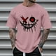 thumbnail image 3 of Camisetas de Cuello de la Tripulación de los Hombres de Poliéster Impreso en Seco Rápido, Cuello Redondo de Corte 3D para Gimnasio, Carrera, Ciclismo Y Ocasional, 3 of 4