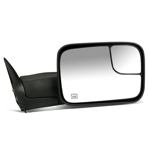 DNA Motoring TWM-011-T111-BK-R For 1994 to 1997 Dodge Ram Truck 1500 / 2500 / 3500 Powered Adjustment Heated Flip Up Towing Mirror (Right / Passenger) 95 96