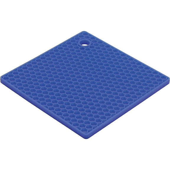 Silicone Trivet, 7-Inch, Blueberry