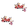 thumbnail image 3 of Inteprter Marco de puerta de Navidad decoración colgante Navidad Tumbling Claus paredes ventanas esquina decoración DIY fiesta vacaciones No.01 2piezas, 3 of 6