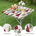 thumbnail image 4 of Multicolor Christmas Tree Pattern Square Fitted Tablecloth with Elastic Edge,Square Table Cover,Washable Elastic Table Cover for Home Kitchen Party Decor 34"x34", 4 of 6