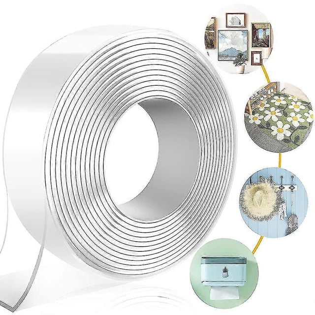 Cinta adhesiva de doble cara resistente de 30 mm x 3 m, multiusos, extraíble, para montaje en pared, reutilizable, con adhesivo fuerte, tiras de comando nano.