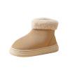 PADFRYBK Snow Boots For Women Casual Versatile Boots Short-Top Closed-Heel Shoes Fall Snow Boots