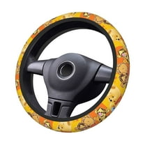 Win-Nie Steering Wheel Cover Elastic Stretch Breathable Vehicle Steering Wheel Protector Car Interior Accessories